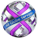 a r globe services circle logo