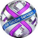 a r globe services circle logo